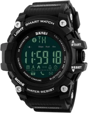FANMIS Men's Sports Watch Multifunction Waterproof Alarm Led Digital Watches (Black)