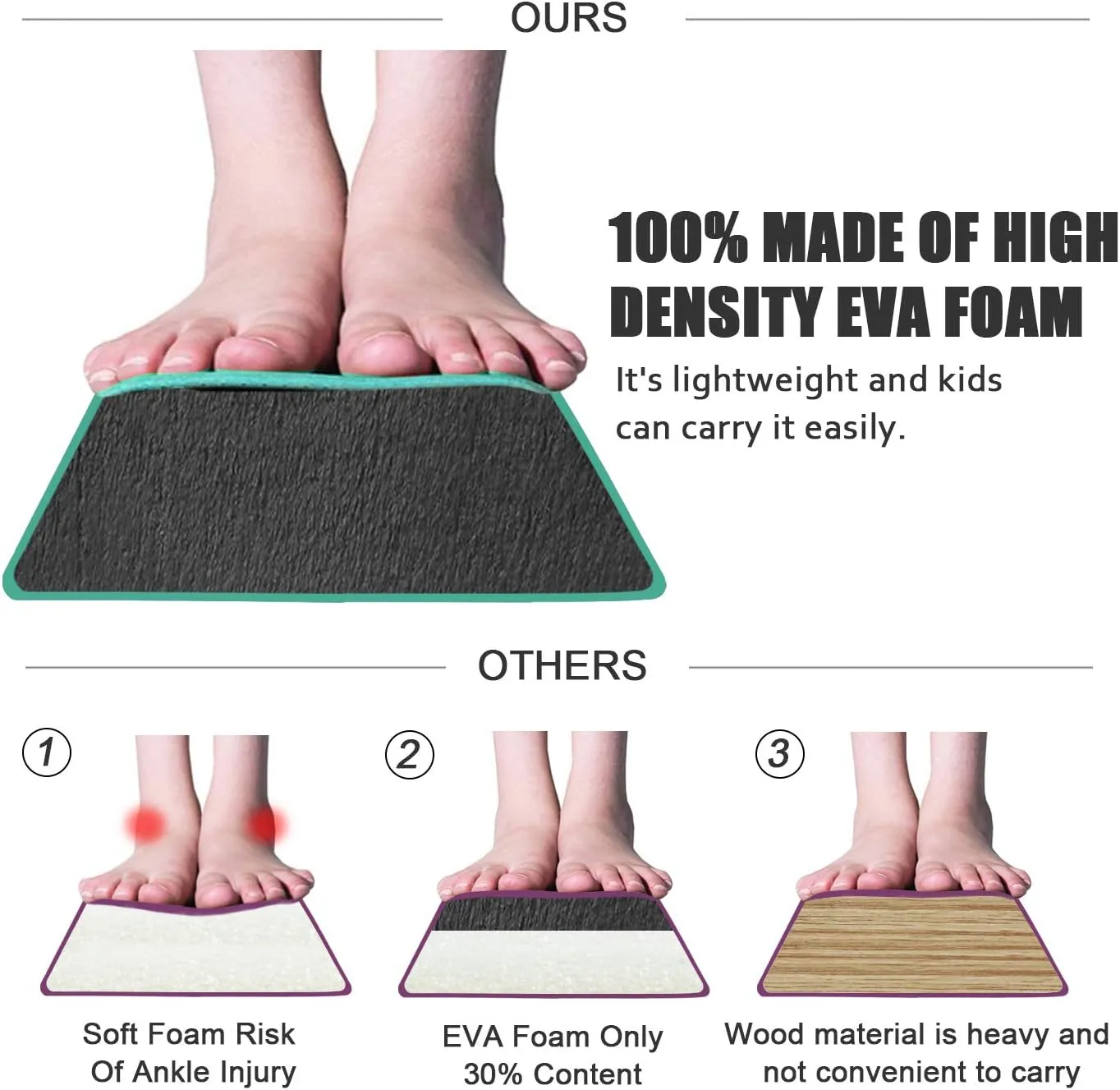 FBSPORT 8ft/9ft/9.5/10ft Balance Beam: Folding Floor Gymnastics Equipment for Kids Adults,Non Slip Rubber Base, Gymnastics Beam for Training, Physical Therapy and Professional Home Training