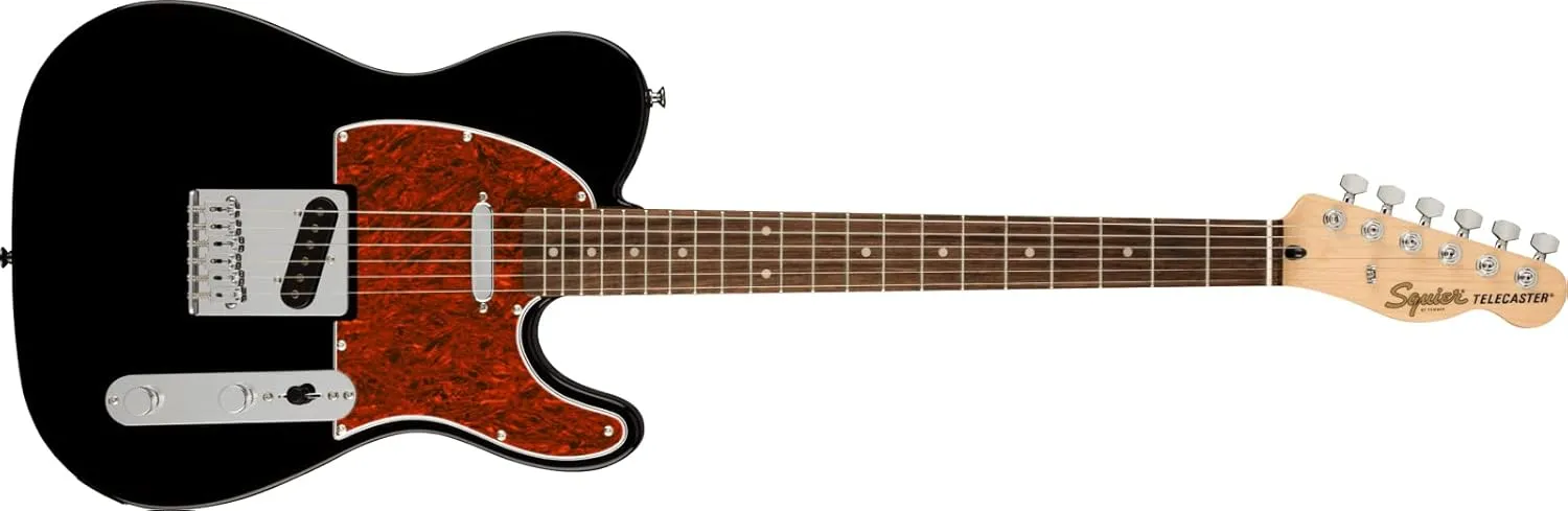 Fender Affinity Series Telecaster - Black Bundle with Frontman 10G Amplifier, Gig Bag, Tuner, Instrument Cable, Strap, Picks, and Austin Bazaar Instructional DVD