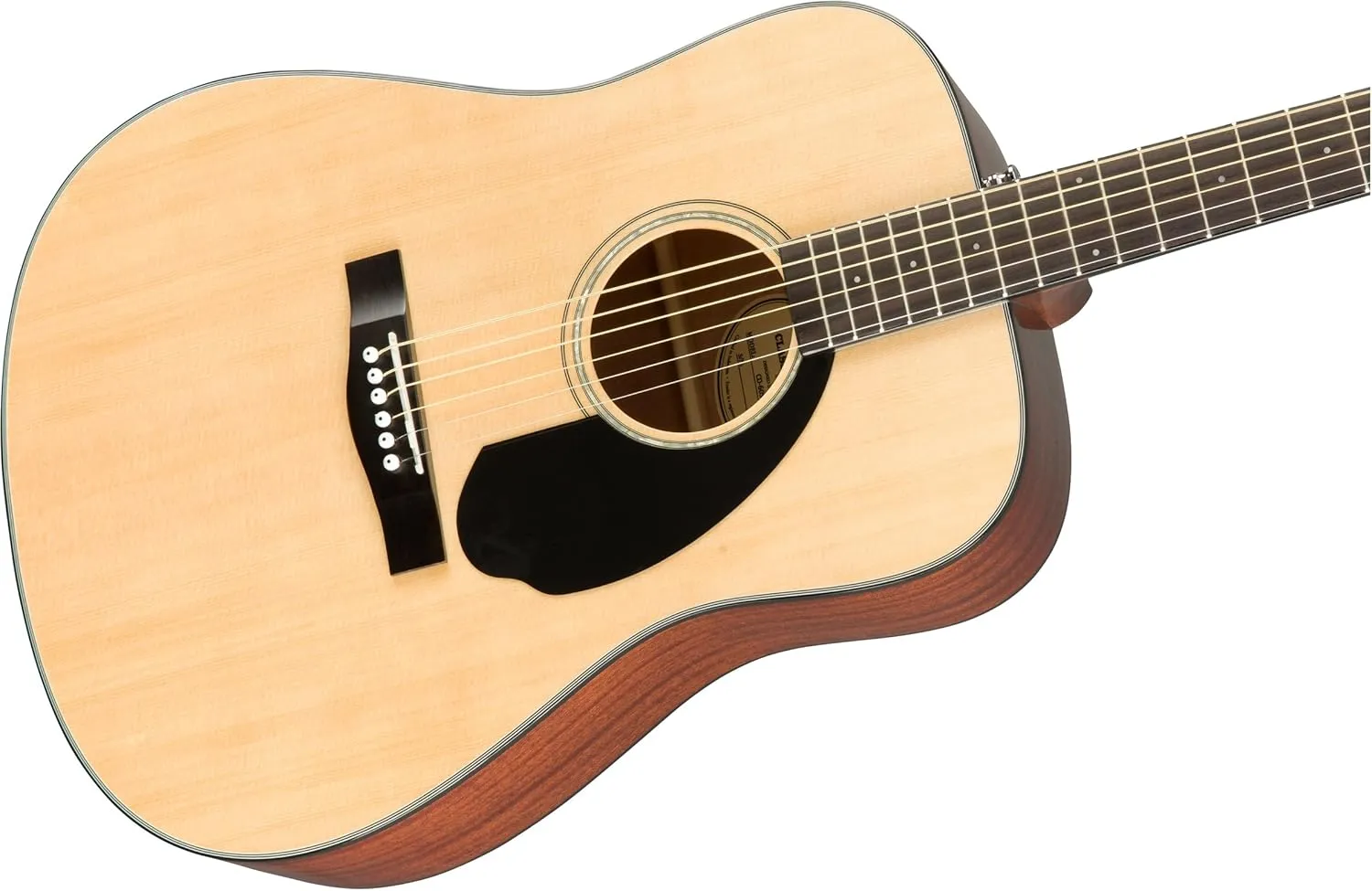 Fender CD-60S Solid Top Dreadnought Acoustic Guitar - Natural Bundle with Gig Bag, Tuner, Strap, Strings, Picks, and Austin Bazaar Instructional DVD