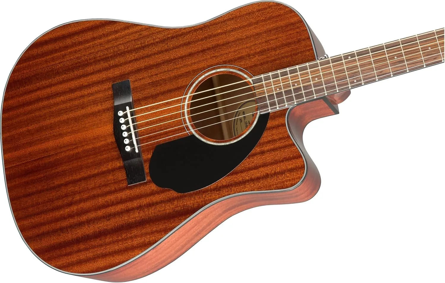 Fender CD-60SCE Solid Top Dreadnought Acoustic-Electric Guitar - All Mahogany Bundle with Gig Bag, Instrument Cable, Tuner, Strap, Strings, Picks, Polishing Cloth and Austin Bazaar Instructional DVD