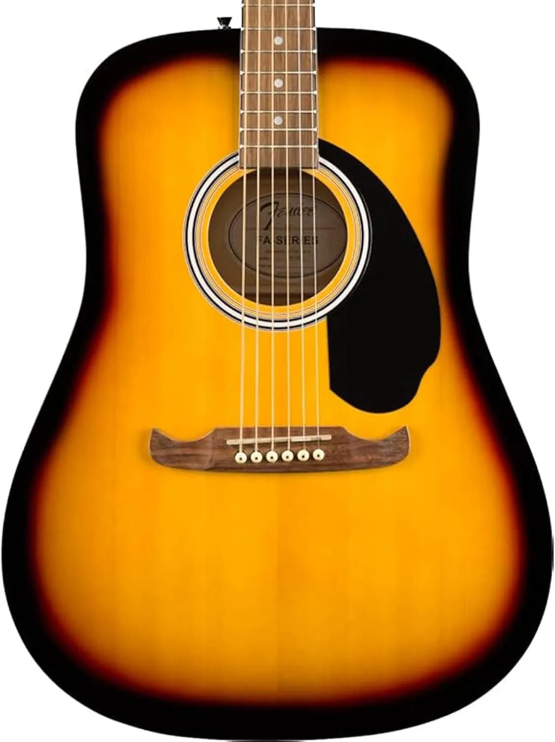 Fender FA-125 Acoustic Guitar - Sunburst Bundle with Gig Bag, Tuner, Strings, Strap, Picks, and Austin Bazaar Instructional DVD