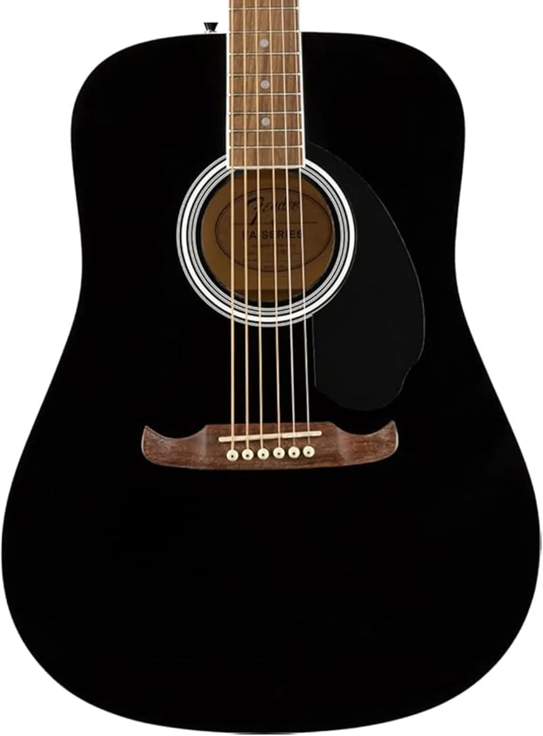 Fender FA-125 Dreadnought Acoustic Guitar - Black Bundle with Gig Bag, Tuner, Strap, Strings, Picks, and Austin Bazaar Instructional DVD