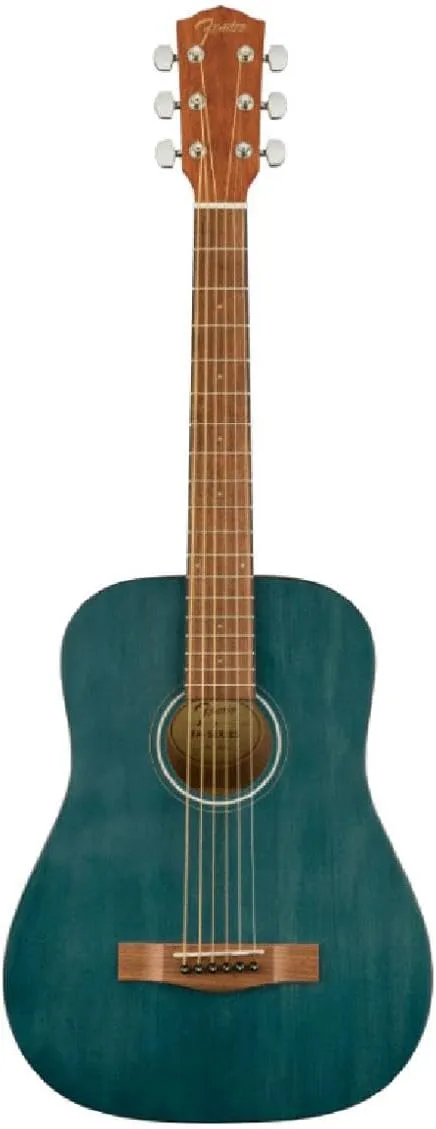 Fender FA-15 3/4 Scale Steel String Acoustic Guitar, with 2-Year Warranty, Blue, with Gig Bag