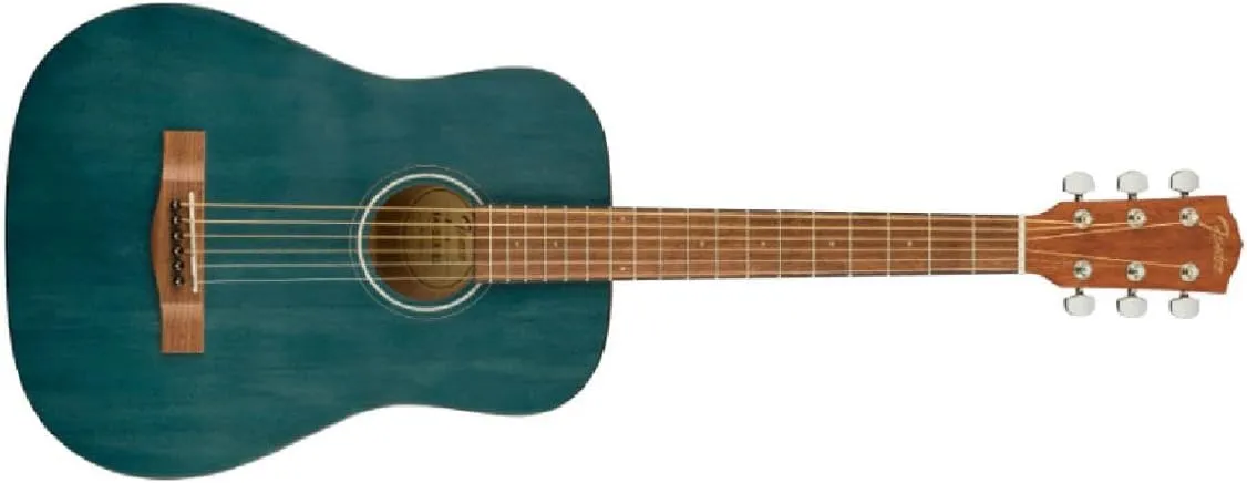 Fender FA-15 3/4 Scale Steel String Acoustic Guitar, with 2-Year Warranty, Blue, with Gig Bag
