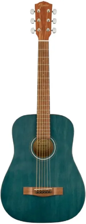 Fender FA-15 3/4 Scale Steel String Acoustic Guitar, with 2-Year Warranty, Blue, with Gig Bag