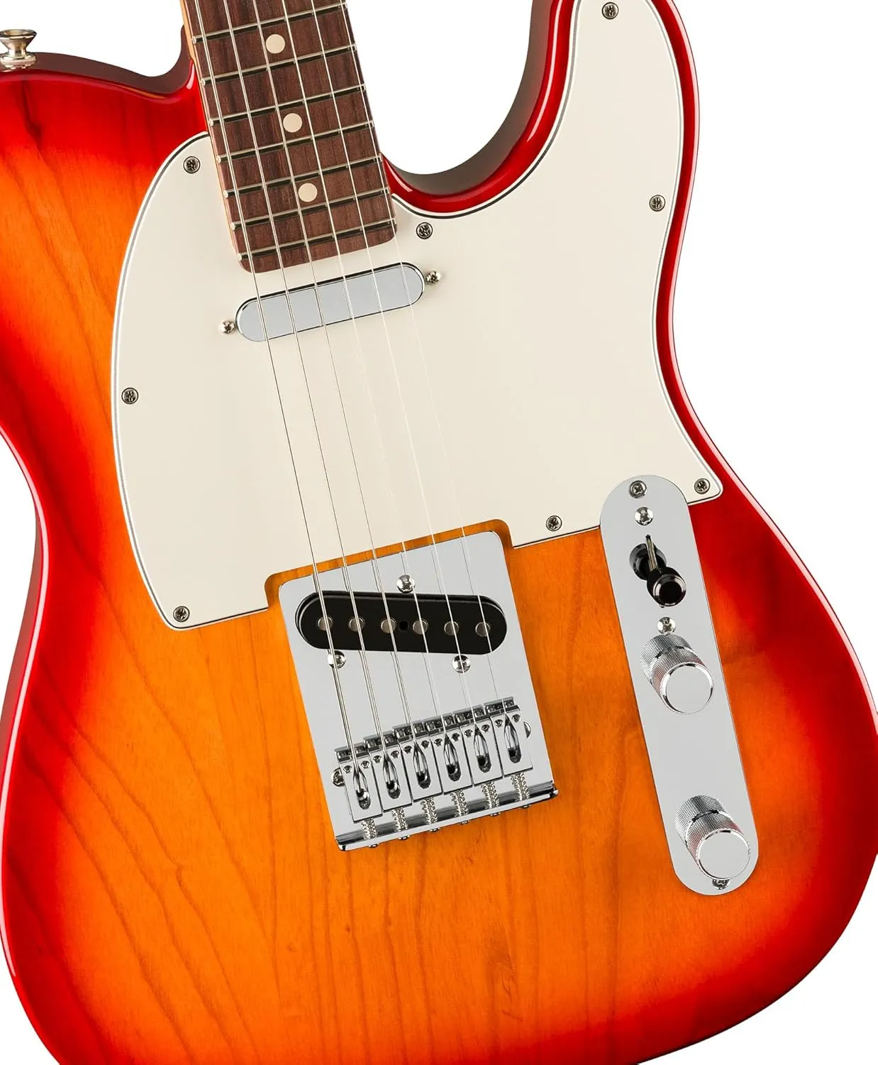 Fender Player II Telecaster - Aged Cherry Burst Bundle with Gig Bag, Strap, Cable, 3-Pack Picks and Guitar Cleaning Kit