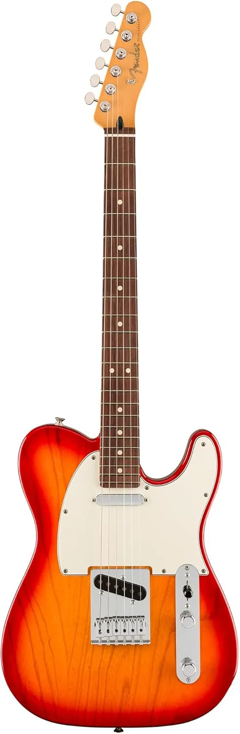 Fender Player II Telecaster - Aged Cherry Burst Bundle with Gig Bag, Strap, Cable, 3-Pack Picks and Guitar Cleaning Kit