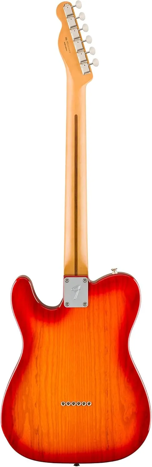 Fender Player II Telecaster - Aged Cherry Burst Bundle with Gig Bag, Strap, Cable, 3-Pack Picks and Guitar Cleaning Kit