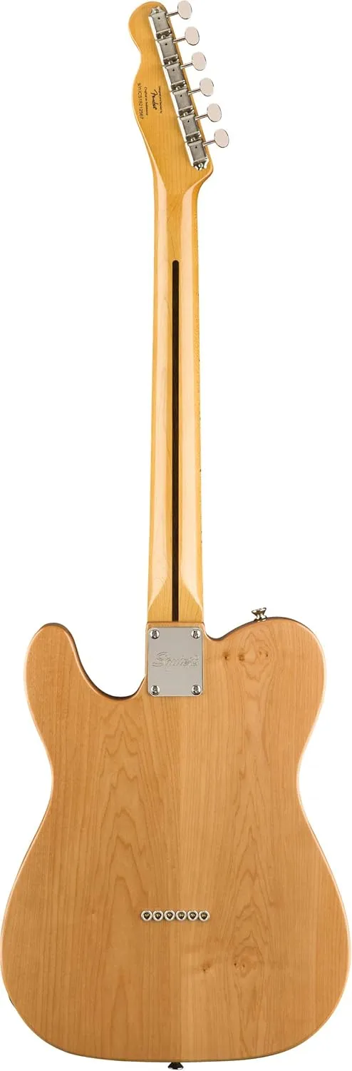 Fender Squier Classic Vibe '70s Telecaster Thinline - Natural Bundle with Gig Bag, Tuner, Strap, Picks, Strings, Instrument Cable, and Austin Bazaar Instructional DVD