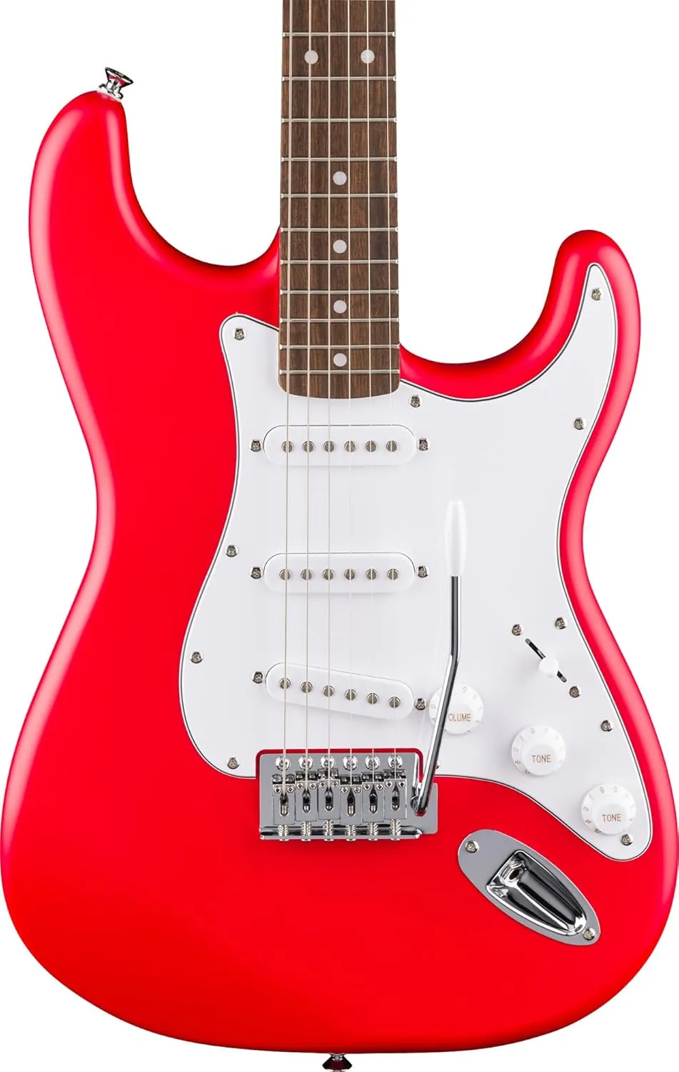 Fender Squier Stratocaster - Torino Red Bundle with Frontman 10G Amplifier, Gig Bag, Strap, Instrument Cable, Picks, and Austin Bazaar Instructional DVD