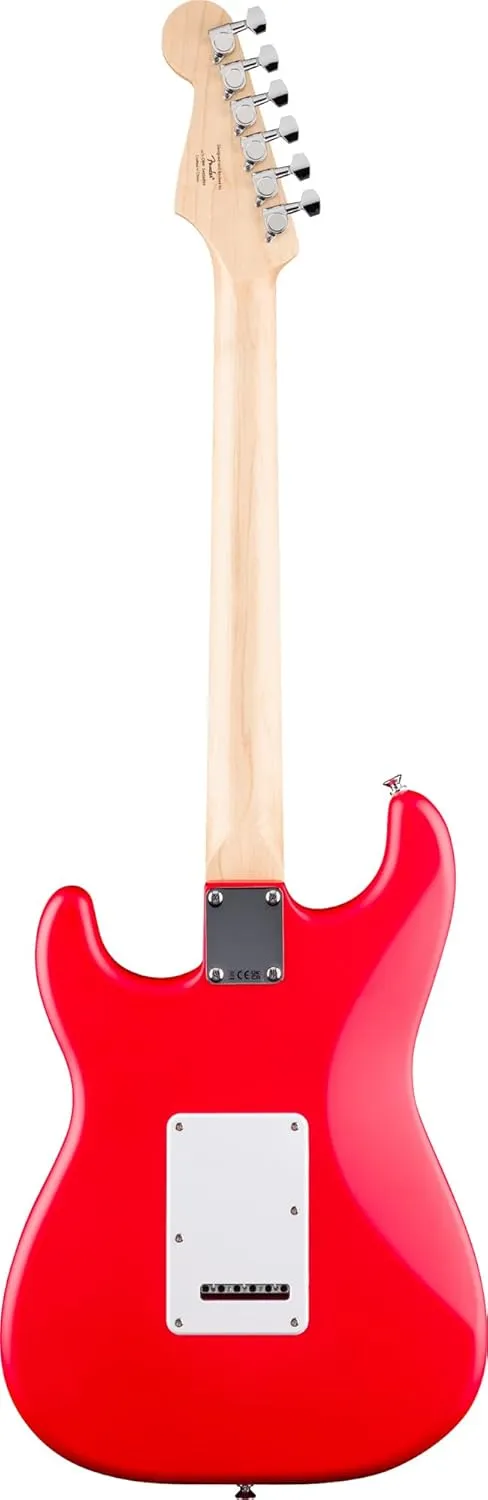 Fender Squier Stratocaster - Torino Red Bundle with Frontman 10G Amplifier, Gig Bag, Strap, Instrument Cable, Picks, and Austin Bazaar Instructional DVD