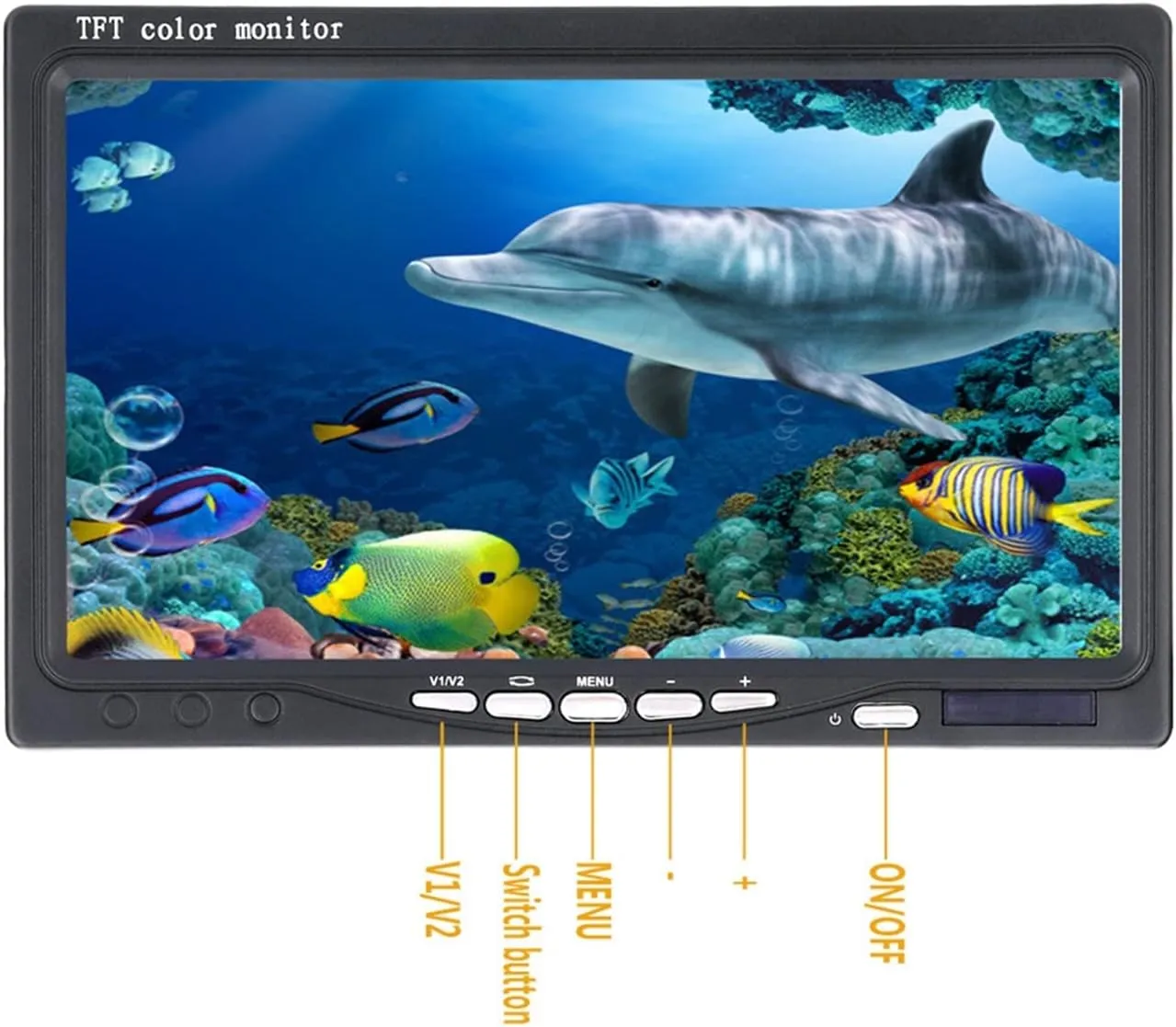 Fishing Camera, Underwater Fishing Video Camera Kit 1000TVL 6W IR LED Fish Finder with 7Inch Color Monitor 10M 15M 20M 30M for Ice Sea Fishing(09MJ IR 20M)