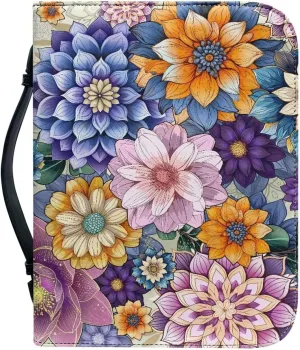 Flashideas Fashion Portable Leather Bible Covers for Women Durable Carrying Bible Accessories