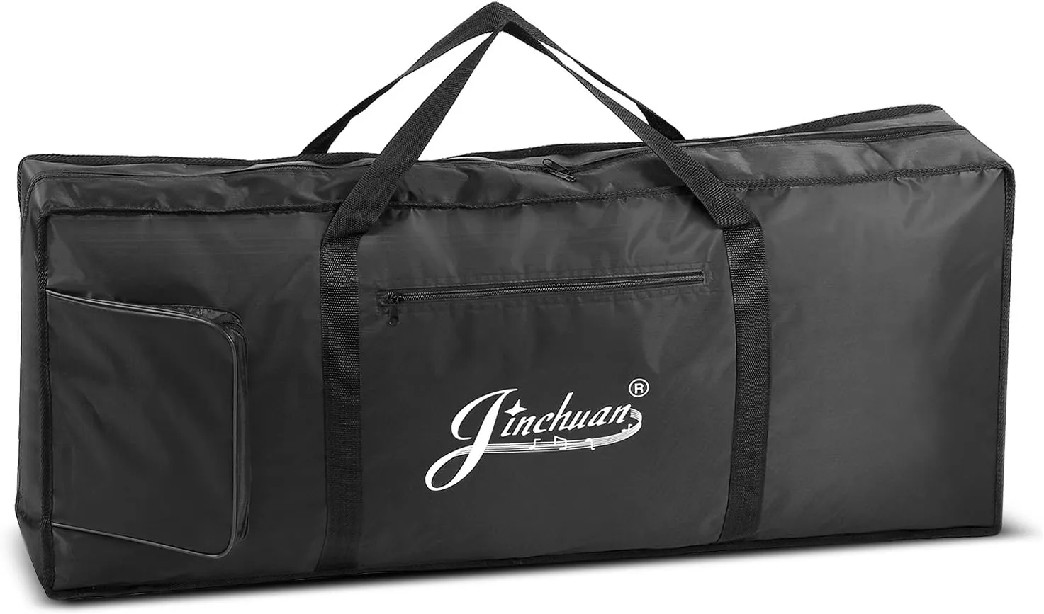 Flexzion Piano Keyboard Gig Bag (61 Key Note) Digital Electronic Keyboard Waterproof Soft w/Carrying Handle, Pockets, Adjustable Shoulder Strap, Music Storage Accessories for Concert Tour Travel