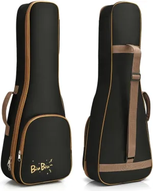 Flexzion Ukulele Gig Bag - Uke Backpack Storage Soft Case Waterproof w/Carrying Handle, Pocket & Adjustable Shoulder Strap, Music Accessories for Concert Tour Travel