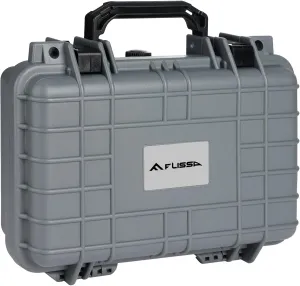 FLISSA 11.6 Inch Tactical Hard Gun Case Quality Approved Water & Shock Proof with Foam for Firearms, Optics, Accessories (Black & Grey)