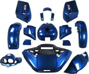 For Superior Blue, HR3 Color-Matched Fairing Bodywork Kit Fits for 2015-later Harley Road Glide Special FLTRXS, Stretched Saddlebags Gas Tank Inner&Outer Fairing Fender