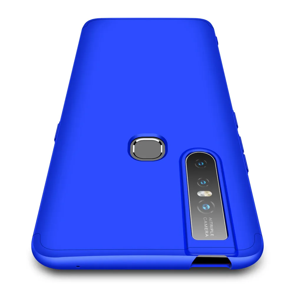 For VIVO S1/V15 Ultra Slim PC Back Cover Non-slip Shockproof 360 Degree Full Protective Case black