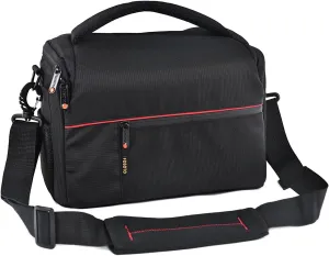 FOSOTO DSLR Camera Shoulder Bag Case Compatible for Canon EOS Rebel T7 T6 T8i SL3 T100 2000D 4000D 60D 80D 750D 90D 5D Nikon D780 D750 D610 D5600 D5300 D7500 D3500 Pentax with Waterproof Rain Cover