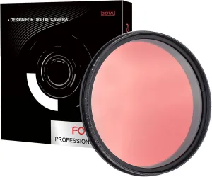 Fotga 46mm Six-in-One Adjustable Variable Infrared IR Pass X-Ray Lens Filter 530nm to 650nm 680nm 720nm 750nm Lens Filter for DSLR Camera