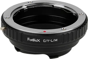 Fotodiox Lens Mount Adapter, Contax/Yashica (Also Known as c/y cy Lens) Lens to Leica M Adapter, fits Leica M-Monochrome, M8.2, M9, M9-P, M10 and Ricoh GXR Mount A12