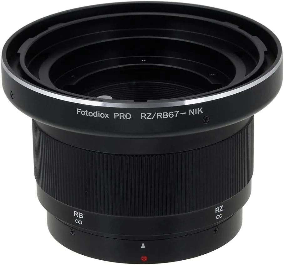 Fotodiox Pro Lens Mount Adapter with Focusing Barrel, for Mamiya RB67 & RZ67 Lenses to Nikon F (FX, DX) Mount Camera System (Such as D7100, D800, D3 and More)