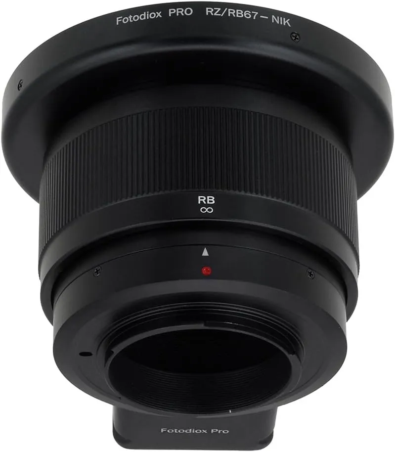 Fotodiox Pro Lens Mount Adapter with Focusing Barrel, for Mamiya RB67 & RZ67 Lenses to Nikon F (FX, DX) Mount Camera System (Such as D7100, D800, D3 and More)