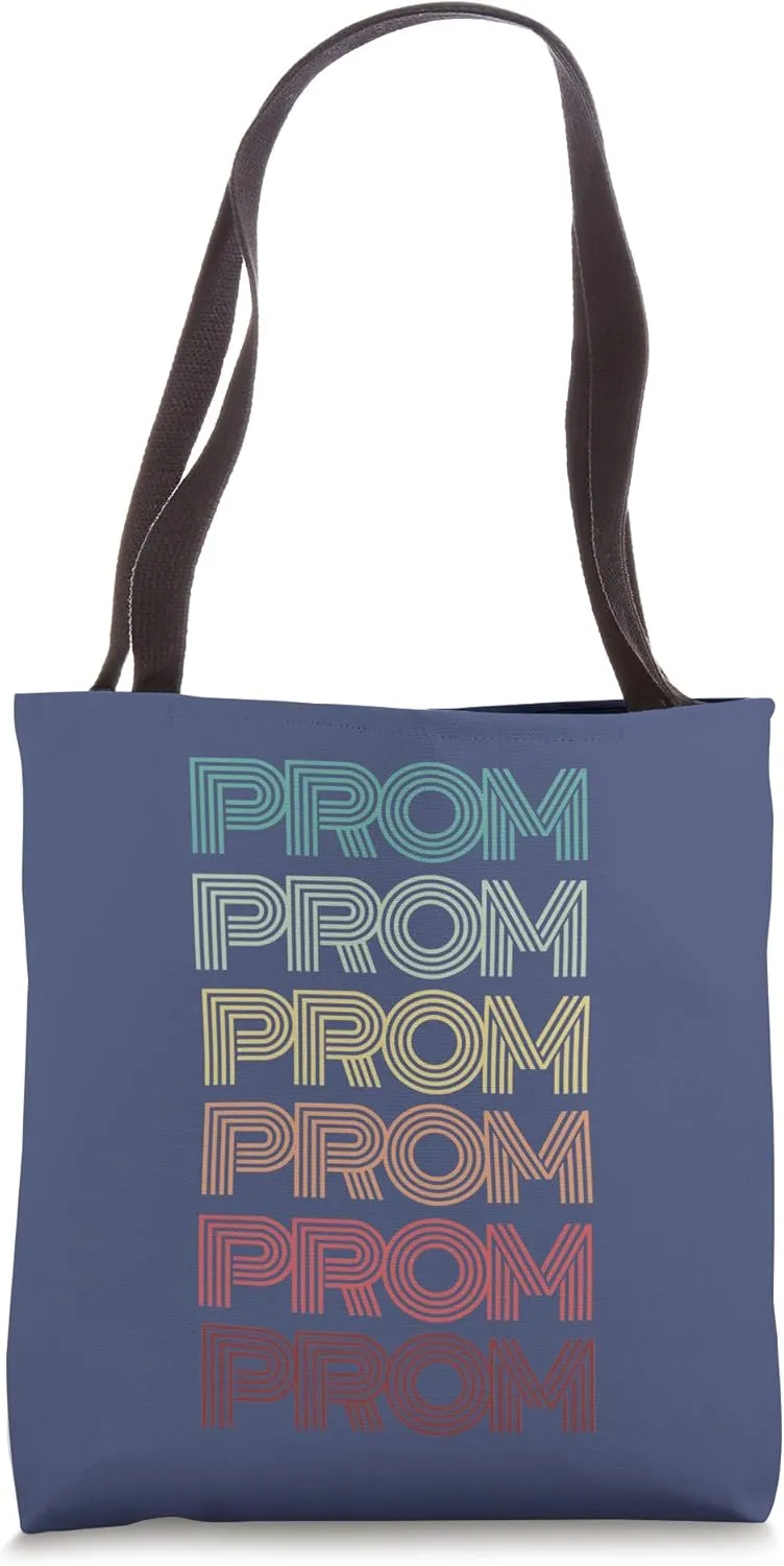 Funny Retro PROM Reunion Groovy 80's Vote Me Queen King Team Tote Bag