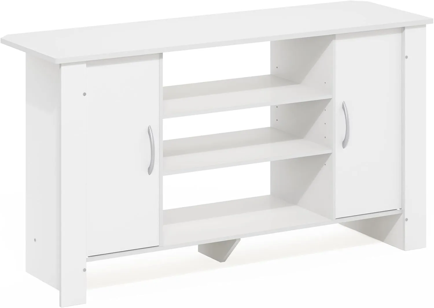 Furinno Econ Stand Entertainment Center, 50-Inch TV, White
