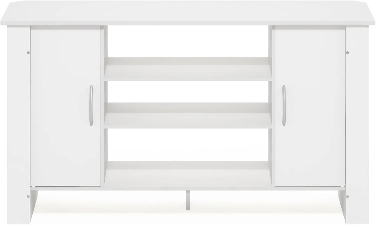 Furinno Econ Stand Entertainment Center, 50-Inch TV, White