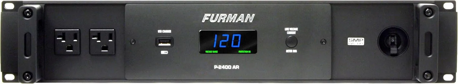 Furman P-2400 AR Power Conditioner True RMS Voltage Regulation Delivers Stable Voltage Output