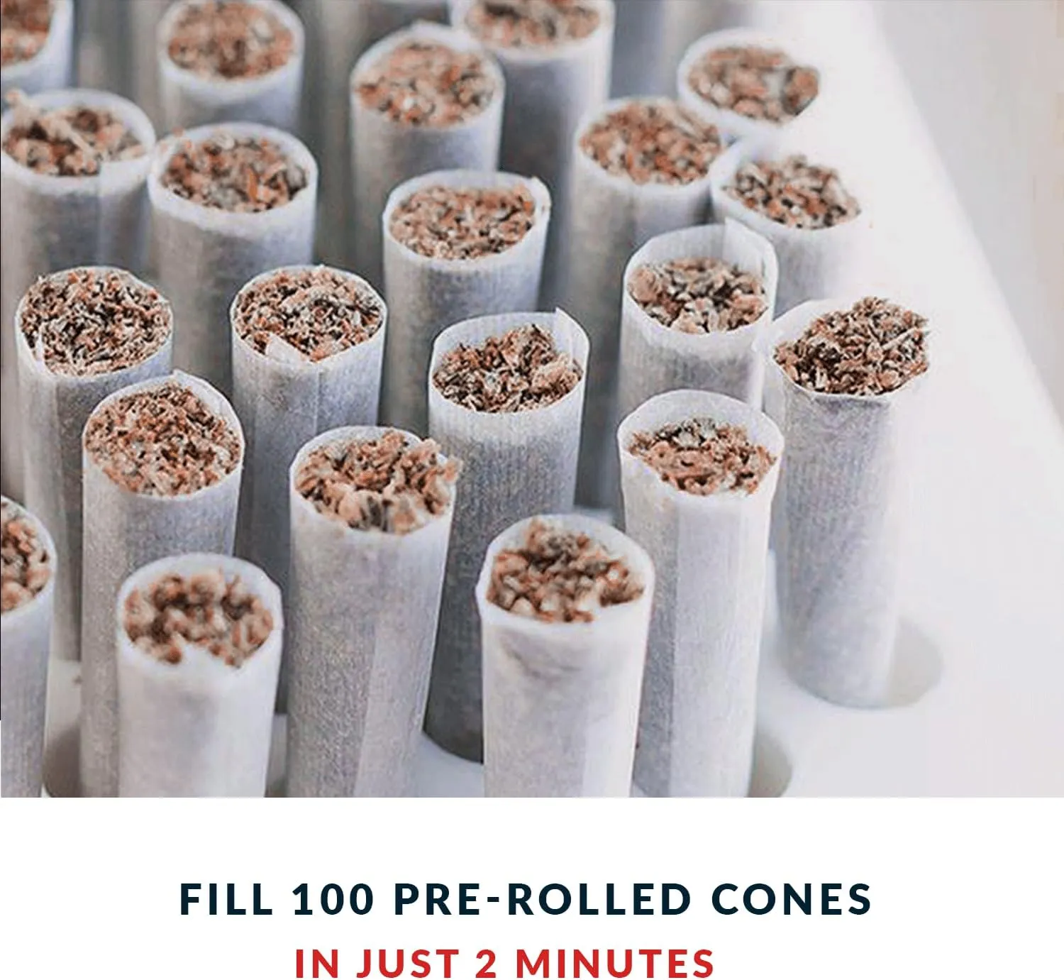 Futurola Tyson KB50 Knockout Edition (Standard Filling Kit) with Pre-Rolled Cones - Perfect for Pre-Rolled Cones of Various Sizes - Fill 50 Pre-Rolled Cones in just 2 Minutes