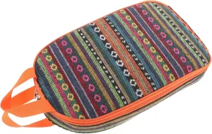 GALPADA Camping Utensil Storage Bag Lightweight Multi-purpose Cooking Tool Pouch for Outdoor Adventures Random Ethnic Pattern Design for Easy Carrying and Organization