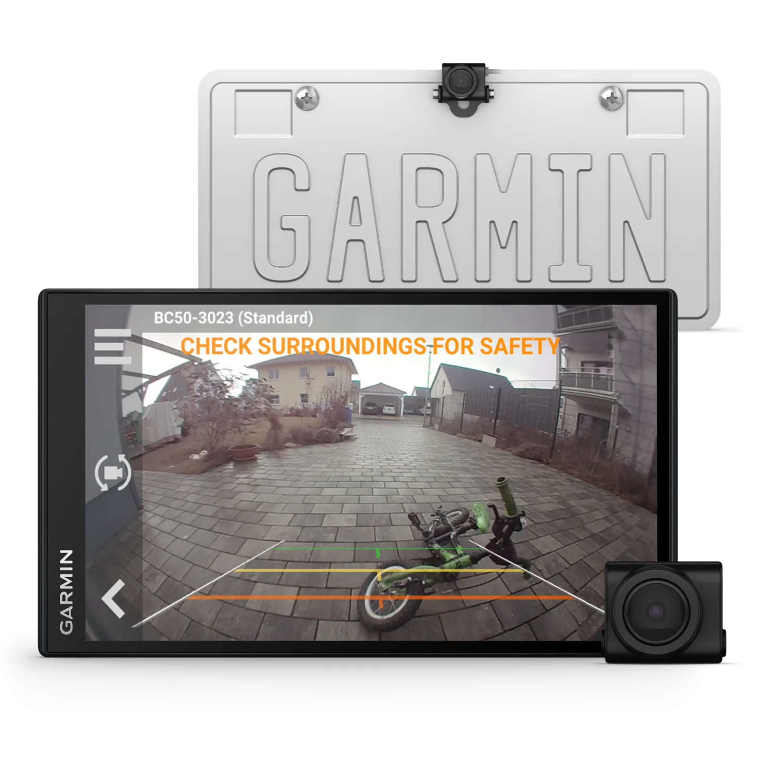 Garmin BC 50  Wireless Backup Camera, HD Resolution, 160-degree Lens, Weather-Resistant, 50ft Range for Trucks, RVs and Trailers with Wearable4U Power Pack Bundle