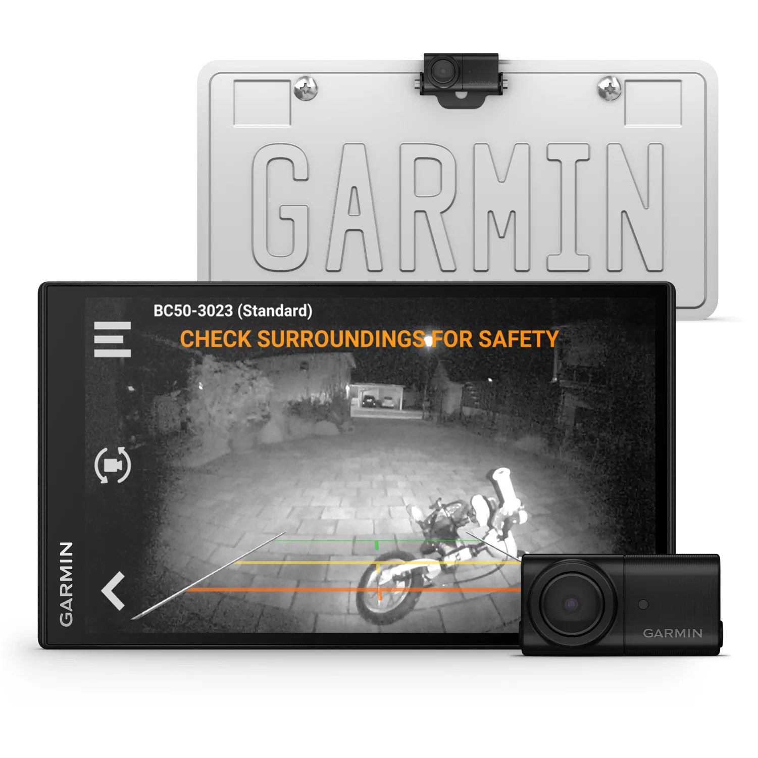 Garmin BC 50  Wireless Backup Camera, HD Resolution, 160-degree Lens, Weather-Resistant, 50ft Range for Trucks, RVs and Trailers with Wearable4U Power Pack Bundle