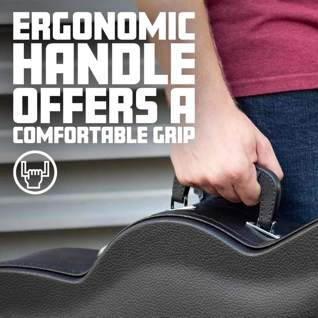 Gator Cases Hard-Shell Wood Case for Wide Body Electric Guitars; Fits PRS Style Guitars and More (GWE-ELEC-WIDE)