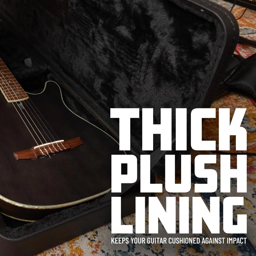 Gator Cases Hard-Shell Wood Case for Wide Body Electric Guitars; Fits PRS Style Guitars and More (GWE-ELEC-WIDE)