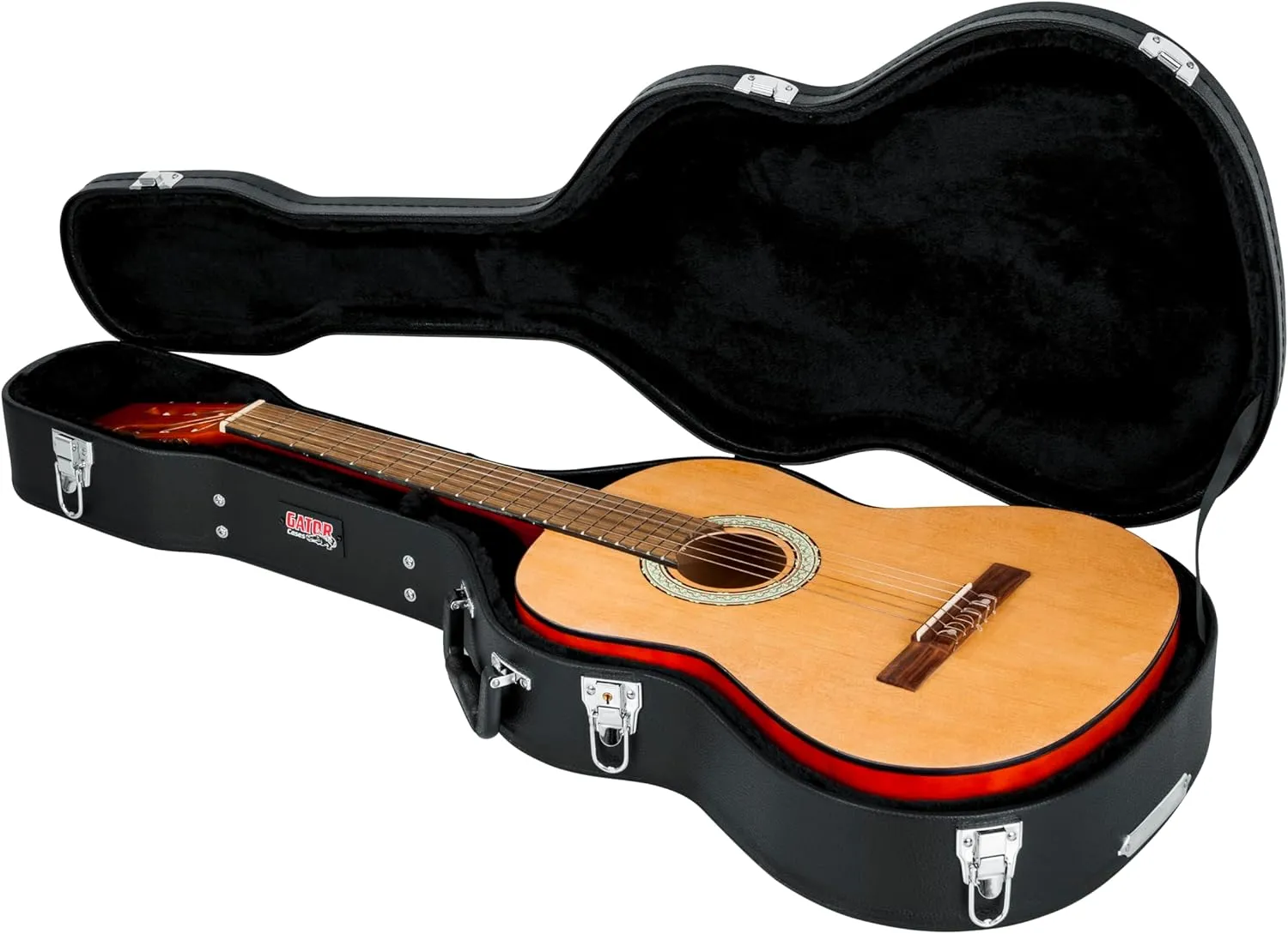 Gator Cases Traditonal Series Hard-Shell Wood Case for Classical Style Acoustic Guitars, (GWE-CLASSIC)