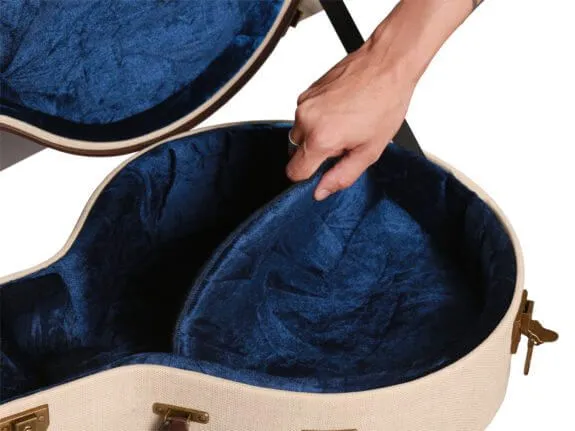 Gator Deluxe Wood Case for Banjo- Journeyman Burlap Exterior
