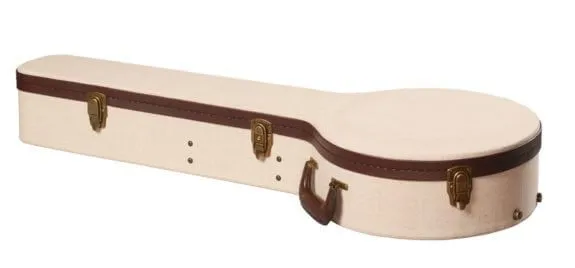 Gator Deluxe Wood Case for Banjo- Journeyman Burlap Exterior
