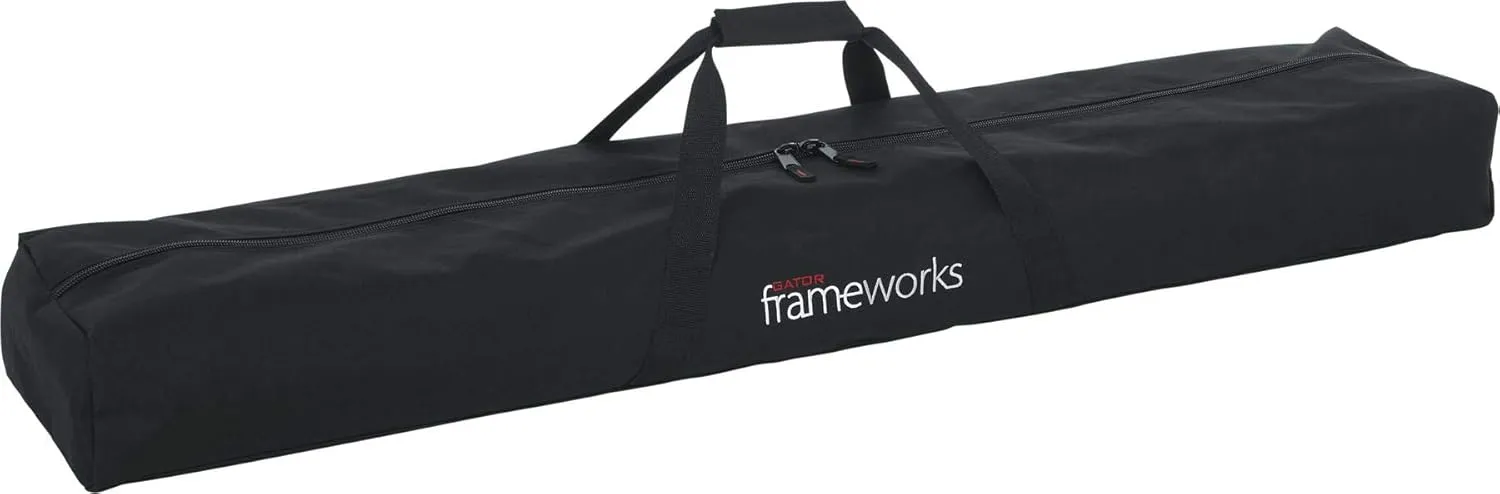 Gator Frameworks Single Compartment Carry Bag-Fits up to (6) Microphone Stands (GFW-6XMICSTANDBAG),Black