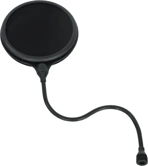 Gator Frameworks Split Level Double Layered Pop Filter with Attachment Clamp; Fits Most Standard Microphone Stands (GM-POP FILTER)