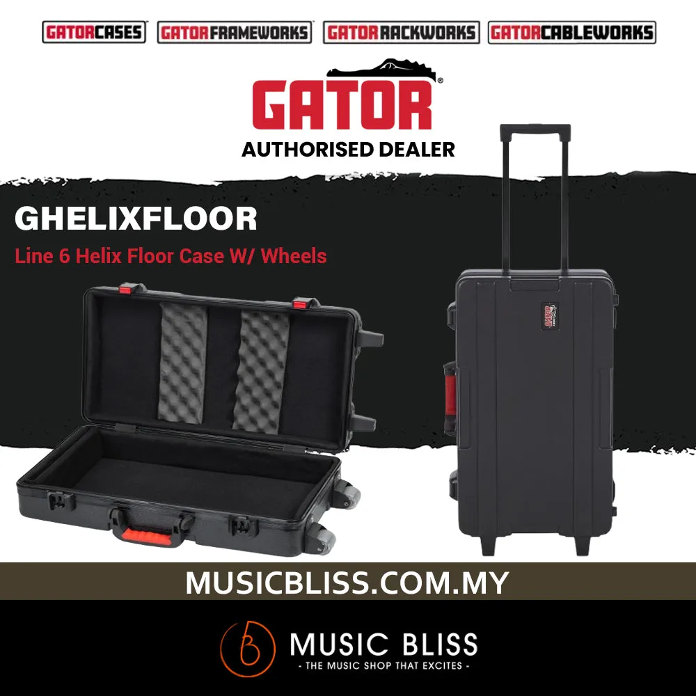 Gator GHELIXFLOOR Line 6 Helix/Helix LT Floor Case with Wheels