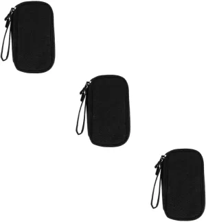 Gatuida 3 Pcs Data Cables Pouch Earphone Storage Bag Portable Power Bank Bag Usb Cable Carrier Small Organizing Pouch