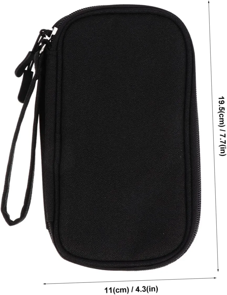 Gatuida 3 Pcs Data Cables Pouch Earphone Storage Bag Portable Power Bank Bag Usb Cable Carrier Small Organizing Pouch
