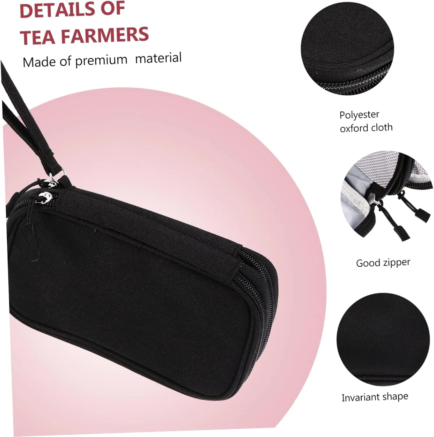 Gatuida 3 Pcs Data Cables Pouch Earphone Storage Bag Portable Power Bank Bag Usb Cable Carrier Small Organizing Pouch