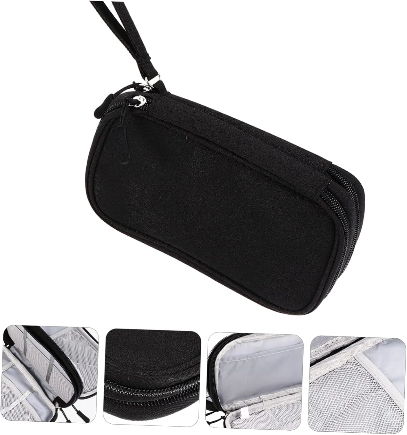 Gatuida 3 Pcs Data Cables Pouch Earphone Storage Bag Portable Power Bank Bag Usb Cable Carrier Small Organizing Pouch