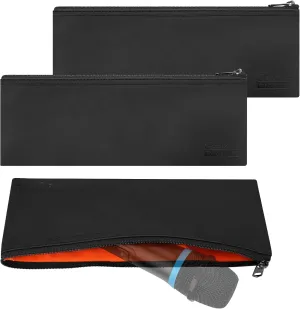 Geekria for Creators Microphone Zippered Pouch 3 Pack Compatible with Shure SM86, PGA48, PGA58, Audio-Technica ATR1100x, ATR1200x, TONOR TW-820, RODE Podcaster Travel Protective Bag (Size L)