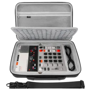 Geekria Hard Shell Travel Carrying Case, Drum Machine Bag Compatible with Teenage Engineering EP-133 K.O. II, EP-1320 Medieval Sampler (Dark Gray)